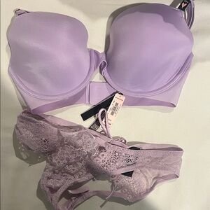 Victoria's Secret Lavender Bra and Panty Set